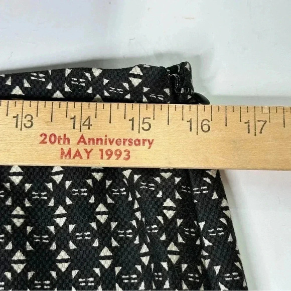 The Limited Women’s Pencil Skirt 8 Black Tan Lined Side Zip Closure Back Slit - Picture 10 of 11